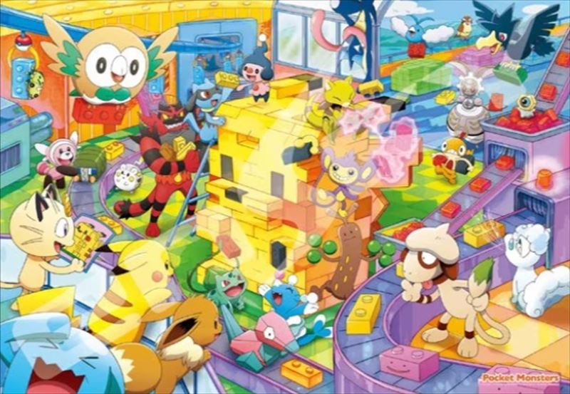 1000ピースジグソーパズル ポケットモンスター みんなでつくろう！ピカチュウブロック エンスカイ 1000T-134 (51×73.5cm)