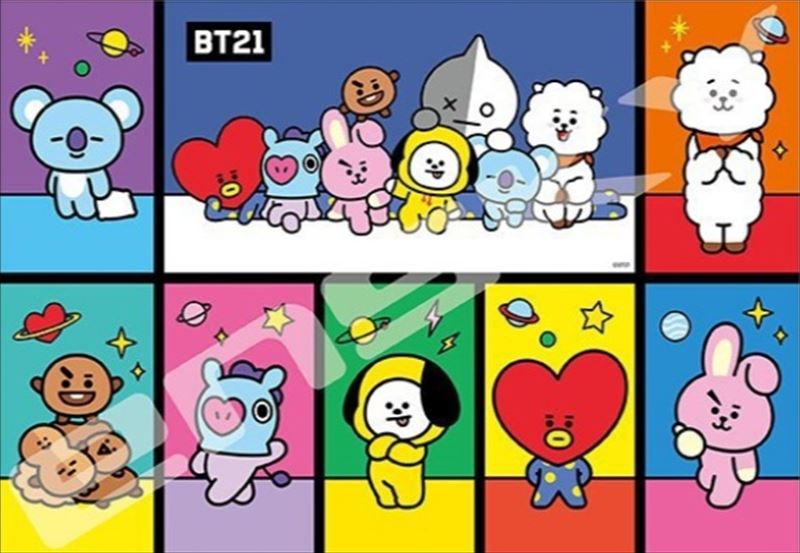 1000ピースジグソーパズル BT21 BASIC エンスカイ 1000T-309 (51×73.5cm)