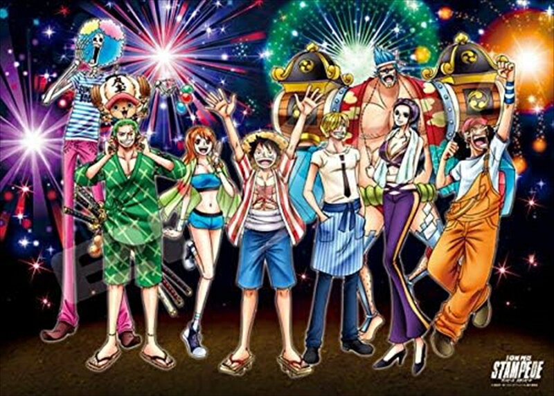 楽天組絵門（くみえもん）500ピースジグソーパズル ワンピース 劇場版『ONE PIECE STAMPEDE』 麦わらの一味の夏休み 《廃番商品》 エンスカイ 500-346 （38×53cm）