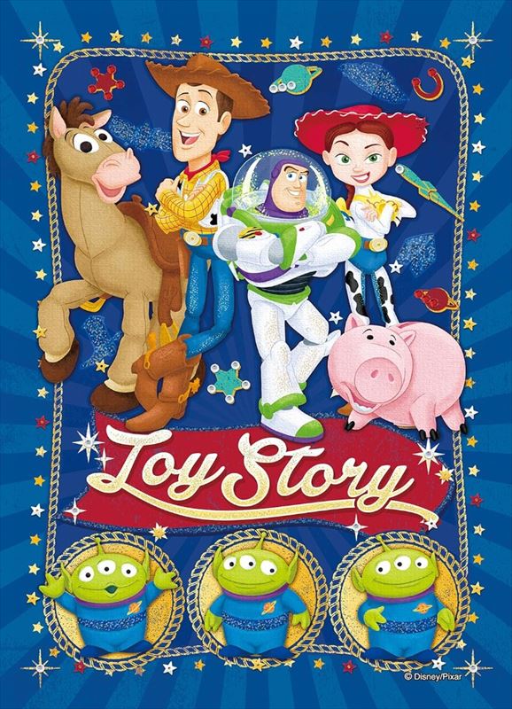 乐天商城 - 108ピースジグソーパズル パズルデコレーション TOY STORY(トイ・ストーリー)?Enjoy Playtime- 《廃番商品》 エポック社 72-013 (18.2×25.7cm)