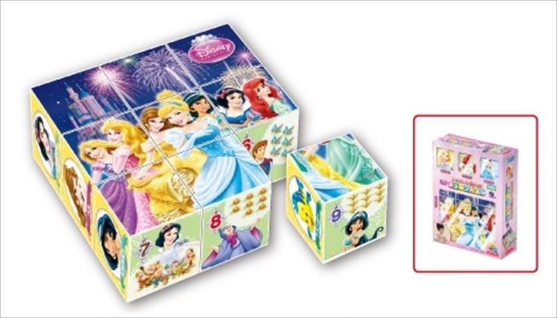ディズニープリンセス キューブパズル 9コマ 《廃番商品》 アポロ社 13-84