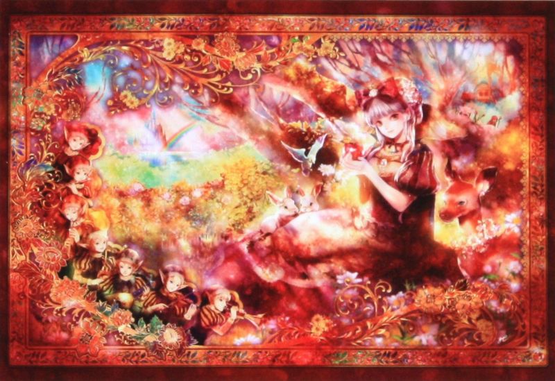 乐天商城 - 600ベリースモールピースジグソーパズル 白雪姫物語（憂） 《廃番商品》 アポロ社 49-307 (26×38cm)