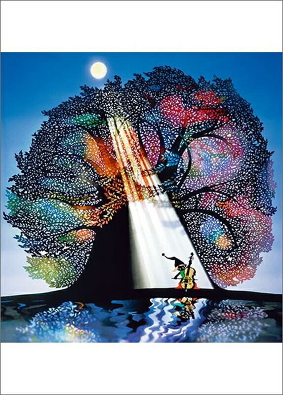 500ピースジグソーパズル 月光の響（藤城清治） アップルワン 500-241 (38×53cm)