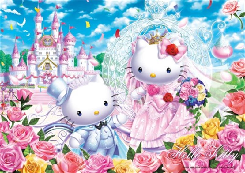 ★希少★激かわ★美品 キティちゃん パズル ウエディング 結婚式 メルヘン ☆希少☆激かわ☆美品 キティちゃん パズル ウエディング 結婚式