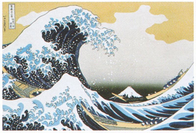 タンブラー付きミニパズル150ピース 日本画 神奈川沖浪裏（葛飾北斎） 《廃番商品》 エンスカイ 150-T1..