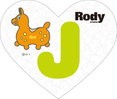 ミニパズルハート68ピース Rody J 《廃番商品》 エンスカイ 68-010 (ハート形10×12cm)