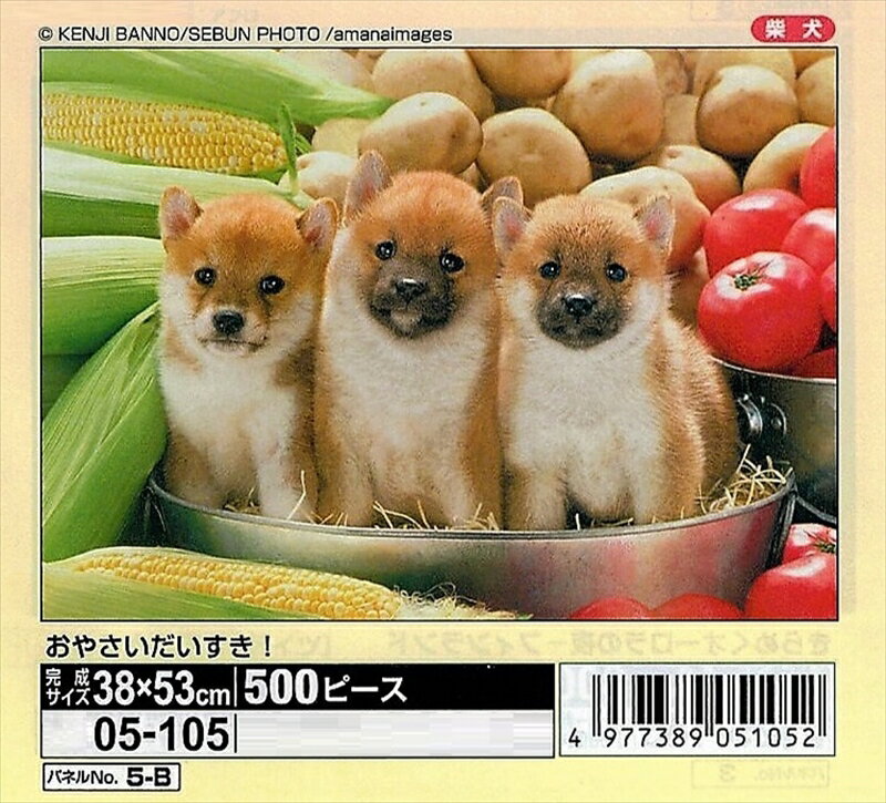 Pet, Animal - 500ピースジグソーパズル おやさいだいすき！ エポック社 05-105 (38×53cm)