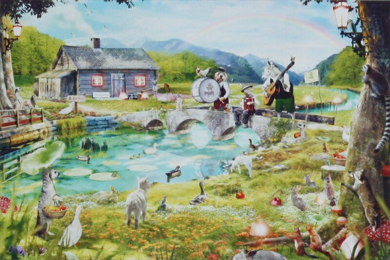 1000ピースジグソーパズル動物た...