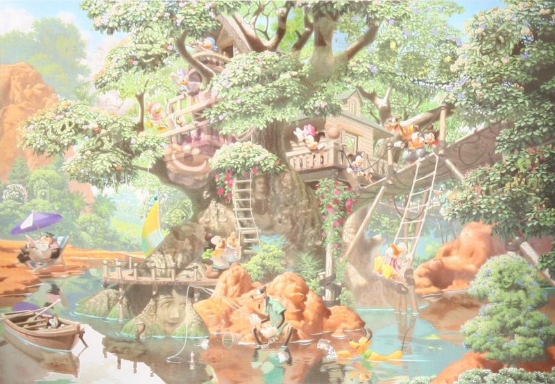 1000ピースジグソーパズル ふしぎの森のツリーハウス（ミッキー＆フレンズ） テンヨー D-1000-369 (51×73.5cm)