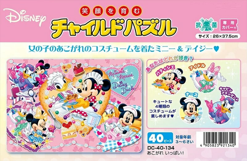 板パズル40ピース あこがれいっぱい！（ミニー＆デイジー） テンヨー DC-40-134