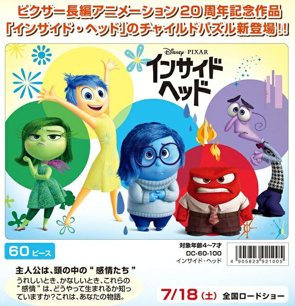 板パズル60ピース インサイド ヘッド 《廃番商品》 テンヨー DC-60-100