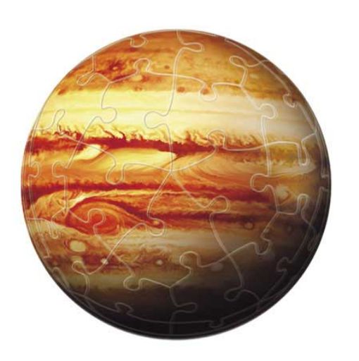 Sphere Puzzles - 【引上品：ケースにひびあり】3D球体60ピースジグソーパズル 木星儀-THEJUPITER- 《廃番商品》 やのまん 2003-361