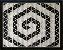 和モダン アートパネル 【モノトーン 七宝柄 2号】 和風アート インテリア 伝統工芸 和室 障子 アートボード 組子細工 オンライン出席の背景に好適 目線くぎ...