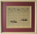 組子細工欄間入り書院障子復刻影絵100選 No.68 花筏
