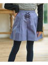 【SALE/30%OFF】【110-140cm】レースアップ キュロット 組曲 KIDS クミキョク パンツ キュロット ブラック ブルー【RBA_E】【送料無...