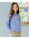 【150-160cm】オーナメント刺繍 トレーナー 組曲 KIDS クミキョク トップス スウェット・トレーナー ブルー パープル【送料無料】[Rakuten ...