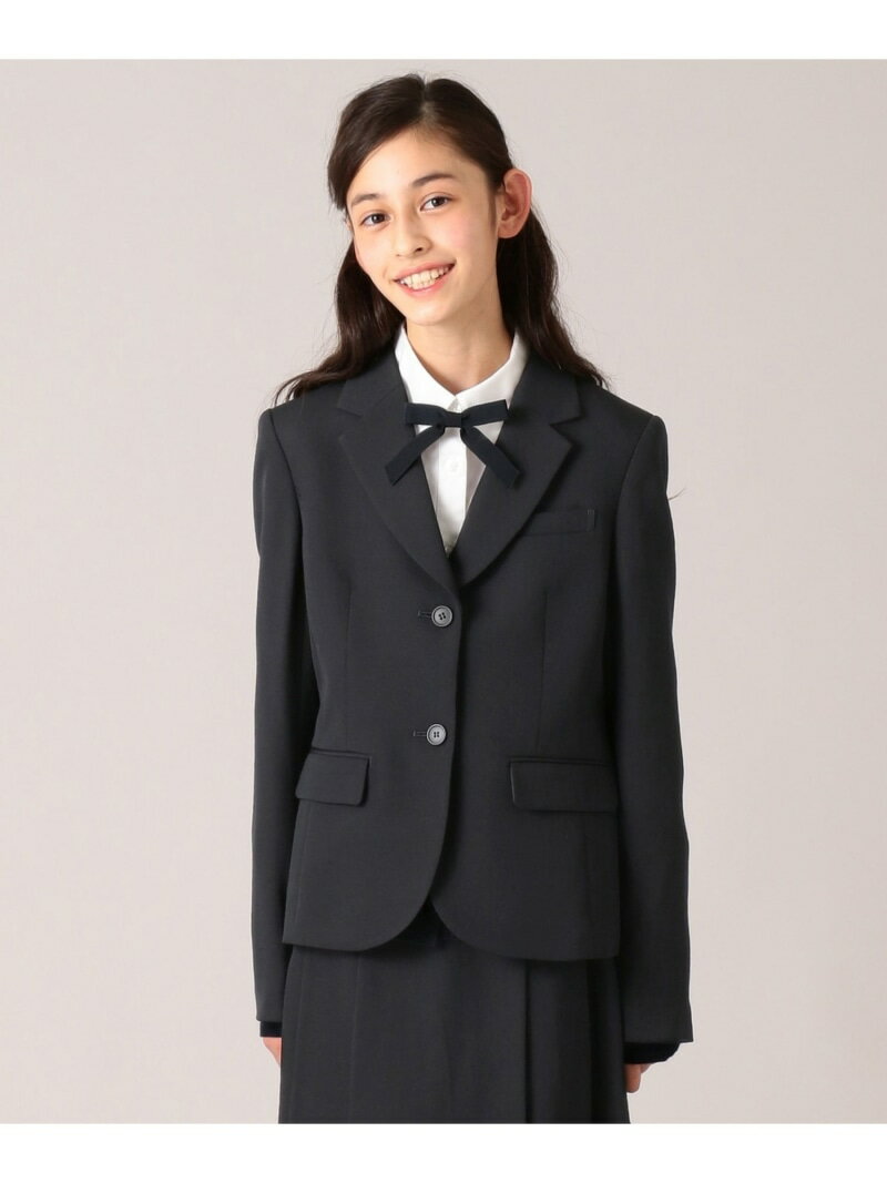 【140-170cm】2/60フレアーギャバ ジャケット(2つボタン) 組曲 KIDS クミキョク ジャケット・アウター テーラードジャケット・ブレザー ネイビー【送料無料】[Rakuten Fashion]のサムネイル