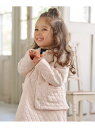 【80-100cm】フラワーキルトジャガード アウター 組曲 KIDS クミキョク トップス スウェット・トレーナー ホワイト ネイビー【送料無料】[Rakut...
