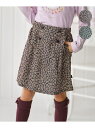 【SALE/30%OFF】【110-140cm】モノトーンフラワーコーデュロイ キュロット 組曲 KIDS クミキョク パンツ キュロット ブルー ブラック【R...