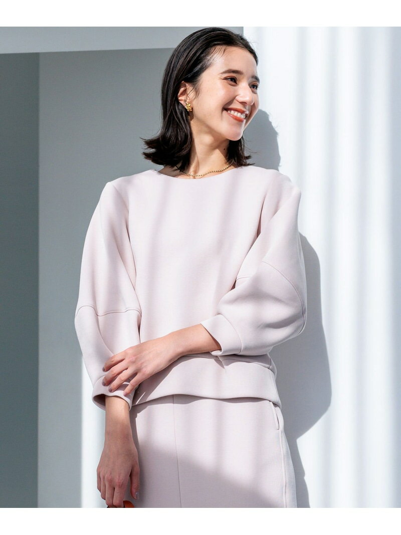 【WEB限定】パフスリーブ スウェットライクトップス 組曲 L クミキョク トップス その他のトップス レッド ホワイト グレー【送料無料】[Rakuten Fashion]のサムネイル