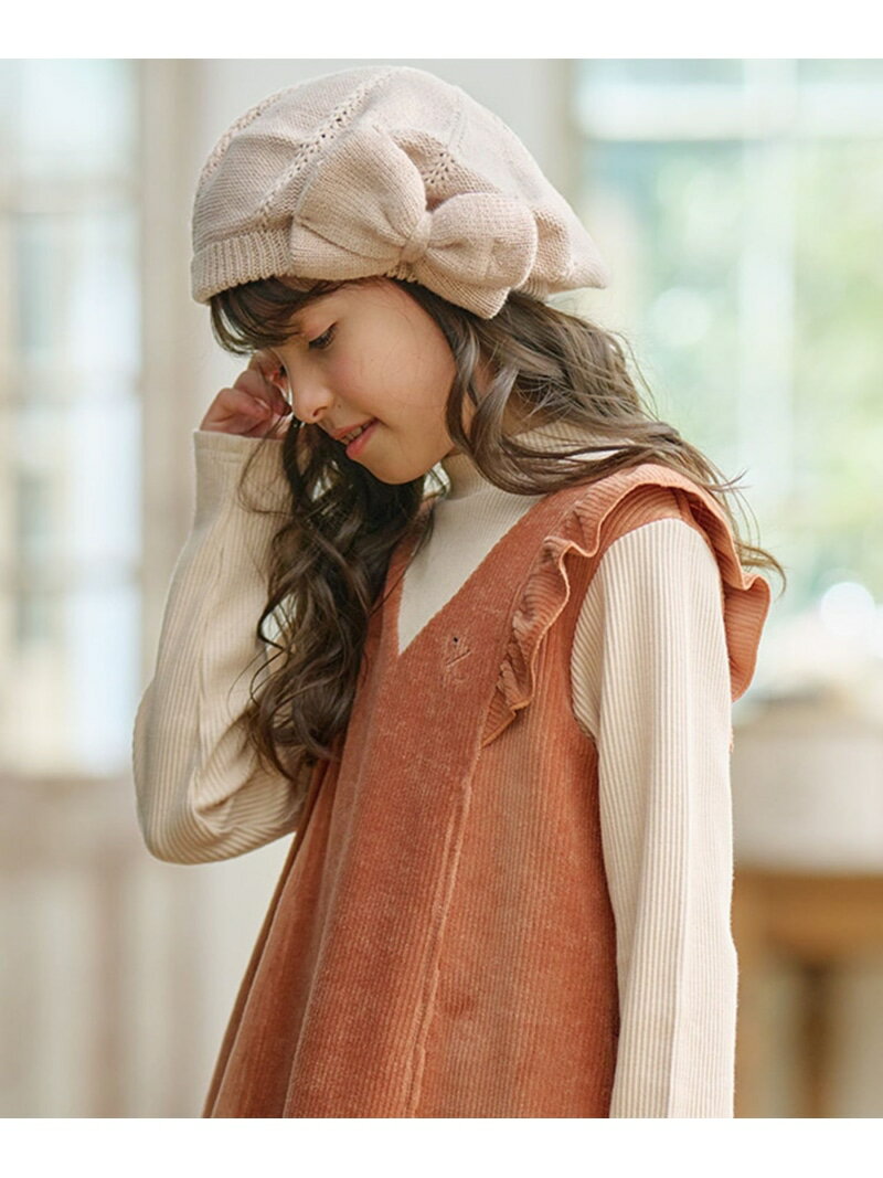 【SALE／30%OFF】【Fサイズ】ニットリボンベレー 組曲 KIDS クミキョク 帽子 ハンチング・ベレー帽 グレー【RBA_E】[Rakuten Fashion]