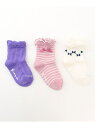 【SALE/20%OFF】【13-24cm】3足セット ソックス 組曲 KIDS クミキョク 靴下・レッグウェア 靴下 ピンク ネイビー【RBA_E】[Raku...