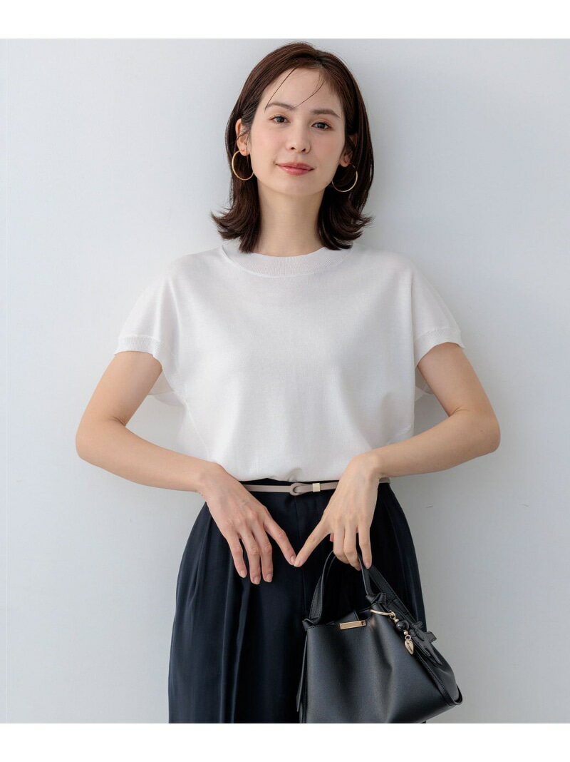 Rakuten - シアー ニットT 組曲 L クミキョク トップス ニット ブラック ベージュ ピンク ホワイト【送料無料】[Rakuten Fashion]