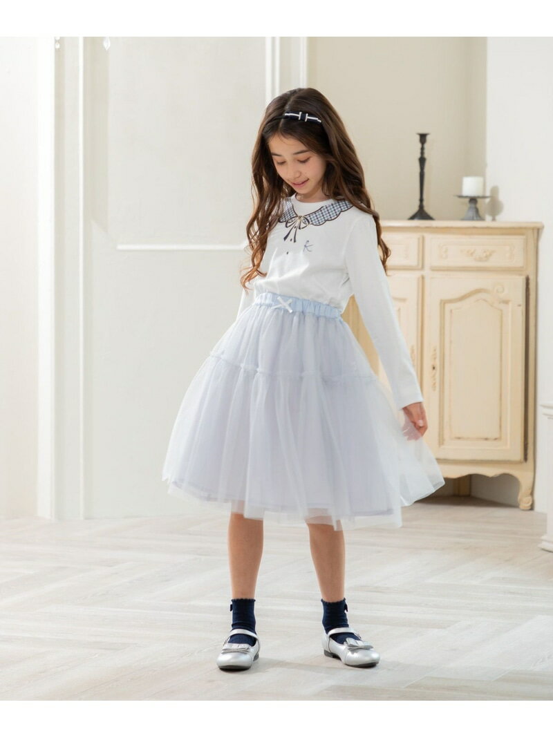 【S-Lサイズ】チュール スカート 組曲 KIDS クミキョク スカート ロング・マキシスカート ブラック ブルー【送料無料】[Rakuten Fashion]