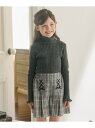 【150-160cm】フラワードット リブニット 組曲 KIDS クミキョク トップス ニット グレー レッド ブルー ネイビー【送料無料】[Rakuten F...