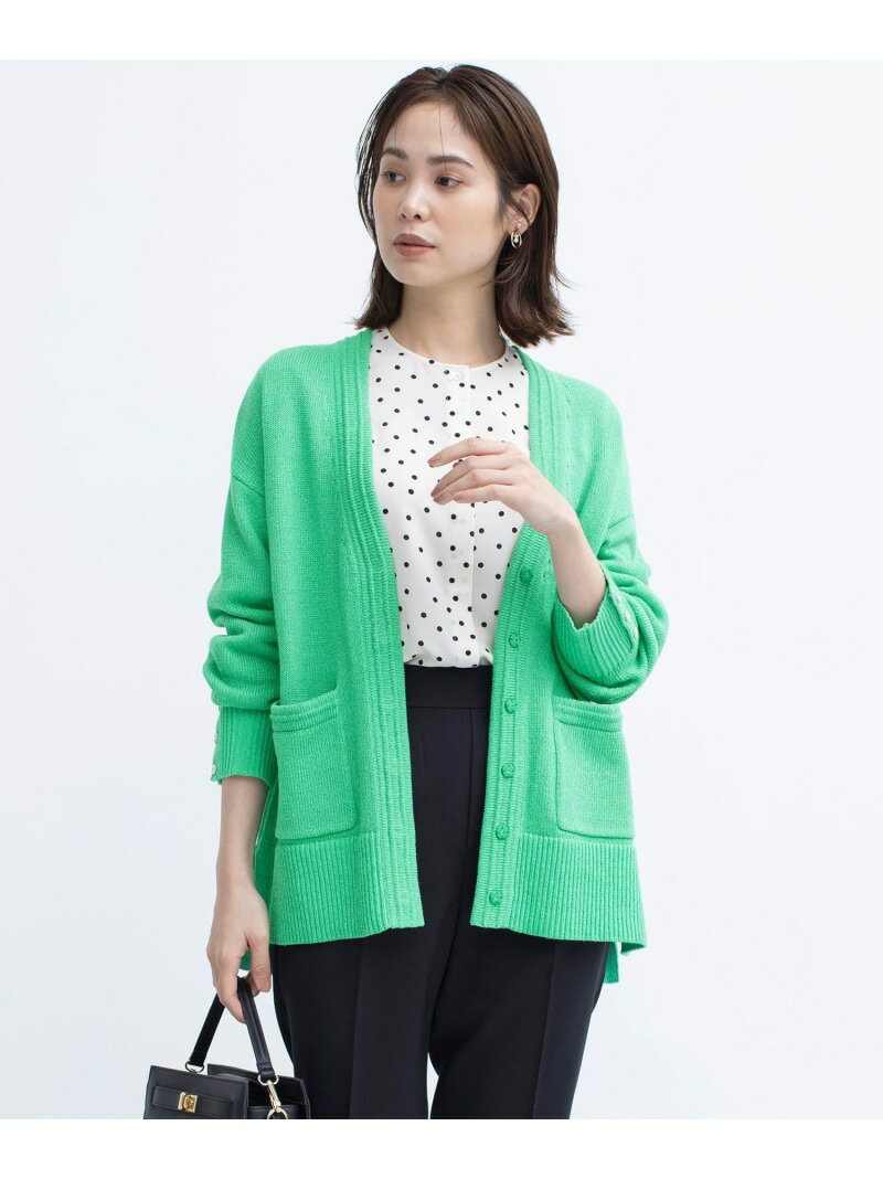 【WEB限定】SOBANEラメカーディガン 組曲 S クミキョク トップス カーディガン グリーン グレー【送料無料】[Rakuten Fashion]のサムネイル