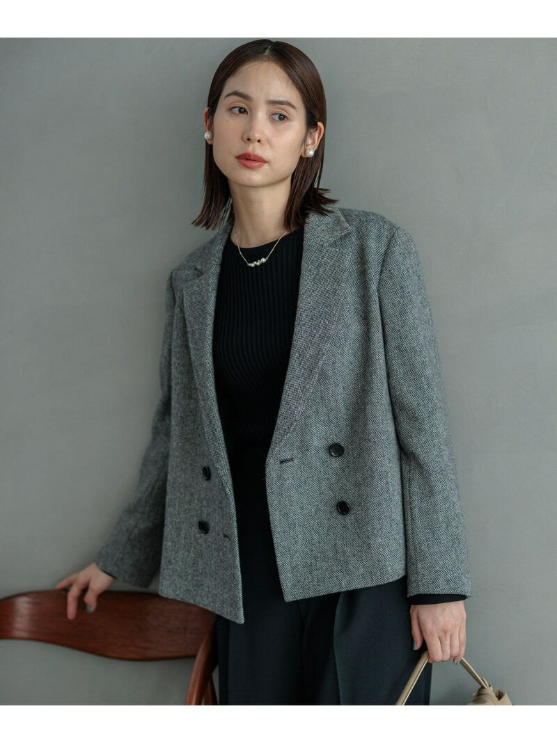 【SALE／40%OFF】シックツイード ジャケット 組曲 クミキョク ジャケット・アウター テーラードジャケット・ブレザー ブラウン ブラック【RBA_E】【送料無料】[Rakuten Fashion]