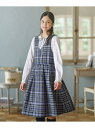 【SALE/20%OFF】【150-170cm】KUMIKYOKU CHECK ジャンパースカート 組曲 KIDS クミキョク ワンピース・ドレス ジャンパース...