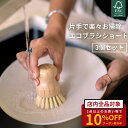 キッチン ブラシ ミニ ショート 洗面台 掃除 3個セット 小さい サイズ 便利グッズ 台所 グリル 洗面所 浴室 mana. オーガニック 自然素材100% ...