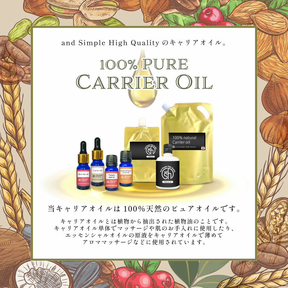 【Wプレゼント実施中】&SH キャスターオイル 100ml (50ml×2本)( 精製 ) キャリアオイル [ 年齢肌 保湿 フェイス ボディ スキンケア 乾燥肌 ひまし油 ヒマシ油 カスターオイル キャスターオイルひまし油 ]【 定形外 送料無料 】 +lt3+ 3