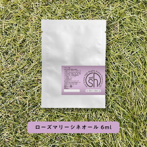 【2点購入で薔薇バーム】 &SH 100%ピュア アロマ エッセンシャルオイル ( 精油 ) ローズマリー シネオール 6ml アロマオイル レフィル 詰め替え用 [ おしゃれ 無添加 天然 香り コスメ 化粧品 原料 材料 アロマテラピー ]【 定形外 送料無料 】 +lt3+