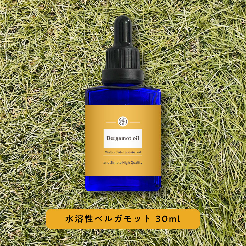 【2点購入で香料GET】 &SH アロマ 水溶性 エッセンシャルオイル ベルガモット 30ml アロマオイル [ 水溶性アロマオイル 香り 精油 水に溶ける 柑橘 癒し いい匂い ナチュラル 自然派 アロマディフューザー 加湿器 サウナ ロウリュ ロウリュー テント ]+lt3+
