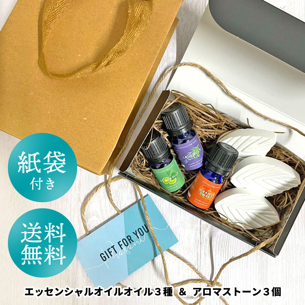 【2点購入で香料GET】 アンドエスエイチ ギフトセット A [ ギフトボックス ギフト プレゼント 女性 おしゃれ 誕生日 アロマセット アロマストーン 癒し...