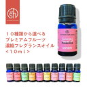 【2点購入でラベンダー】 &SH 選べる10種 プレミアム フルーツ 濃縮 フレグランスオイル 10ml（ 自然 アロマ オイル フルーツオイル アロマオイル 匂い 香り パイナップル ライチ ピーチ ）【 定形外 送料無料 】 +lt3+ tg_smc