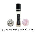 【2点購入でハッカ油】 &SH 浄化セット スピリチュアル アロマオイル ホワイトセージ & ローズクオーツ10ml ボトル [ エッセンシャルオイル & パワ...