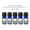  &SH アロマ プレミアム セット 1 エッセンシャルオイル セット (ワンランク上のプレミアムセット) 3ml×5本セット / アンドエスエイチ 精油 お試し アロマ おしゃれ 無添加 天然 香りアロマセット アロマオイルtg_smc +lt3+