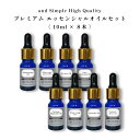  アロマ プレミアム セット 6 エッセンシャルオイル セット (ワンランク上のプレミアムセット) 10ml×8本セット / アンドエスエイチ 精油 お試し アロマ おしゃれ 無添加 天然 香りアロマセット アロマオイル tg_smc +lt3+