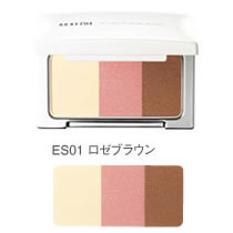 【2点購入でラベンダー】【 定形外 送料無料 】 フェイスカラー アイシャドウ 【 ES01 ロゼブラウン 】 アクセーヌ [ acseine アイシャドー アイメイク ]のサムネイル