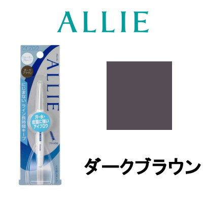 【2点購入でラベンダー】 ウォータープルーフ アイブロウN 【 ダークブラウン 】 カネボウ アリィー allie アリー アリィ アイブロウ アイブロー DBR まゆ墨 茶 眉 ペンシル アイブロウペンシル 【 定形外 送料無料 】