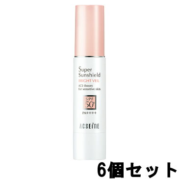 【あす楽】【アクセーヌ3点以上で希少アイシャドウオマケ】アクセーヌ スーパーサンシールド ブライトヴェール SPF50+・PA++++ 22g 6個セット [ acseine 化粧品 サンケア UVケア 日焼け止め 下地 UVカット まとめ買い ]『5』【 送料無料 】※北海道・沖縄除く