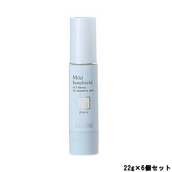 【2点購入でラベンダー】【あす楽】 アクセーヌ マイルドサンシールド SPF28・PA++ 22g 6個セット [ acseine あくせーぬ 化粧品 サンケア UVケア 日焼け止め 下地 UVカット 化粧下地 ギフト プレゼント ]【 送料無料 】※北海道・沖縄除く 1