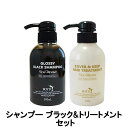 【2点購入でラベンダー】【あす楽】 ロイド カラーシャンプー グロッシーブラック & カバー&キープ トリートメント 300ml 2本セット [ カラシャン 黒 ブラック シャンプー 黒髪 暗髪 の維持に ヘアカラー 白髪 白髪カバー にも ]【 送料無料 】※北海道・沖縄除く