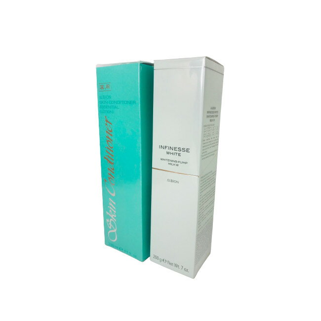 【2点購入で香料GET】 アルビオン エクサージュ 薬用 スキンコンディショナー エッセンシャル N 330ml + アンフィネス ホワイト ホワイトニング パンプミルク W 200g お得セット [ 医薬部外品 敏感肌 薬用化粧水 スキコン 330 化粧水 albion ギフト ]
