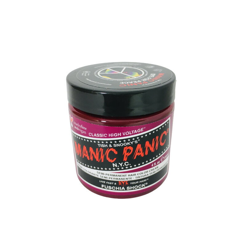 【2点購入でラベンダー】 マニックパニック カラークリーム フューシャショック 118ml MANIC PANIC ヘアカラー カラーリング 毛染め パープル 紫 マニパニ ヘアカラークリーム 【 定形外 送料無料 】