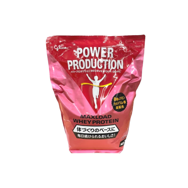 【2点購入で香料GET】【賞味期限2026年2月末まで】 グリコ パワープロダクション マックスロード ホエイプロテイン ストロベリー味 3.0kg [ glico 健康食品 ダイエット トレーニング プロテイン ホエイ ホエイプロテイン 大容量 女性 MAXLOAD たんぱく質 ]