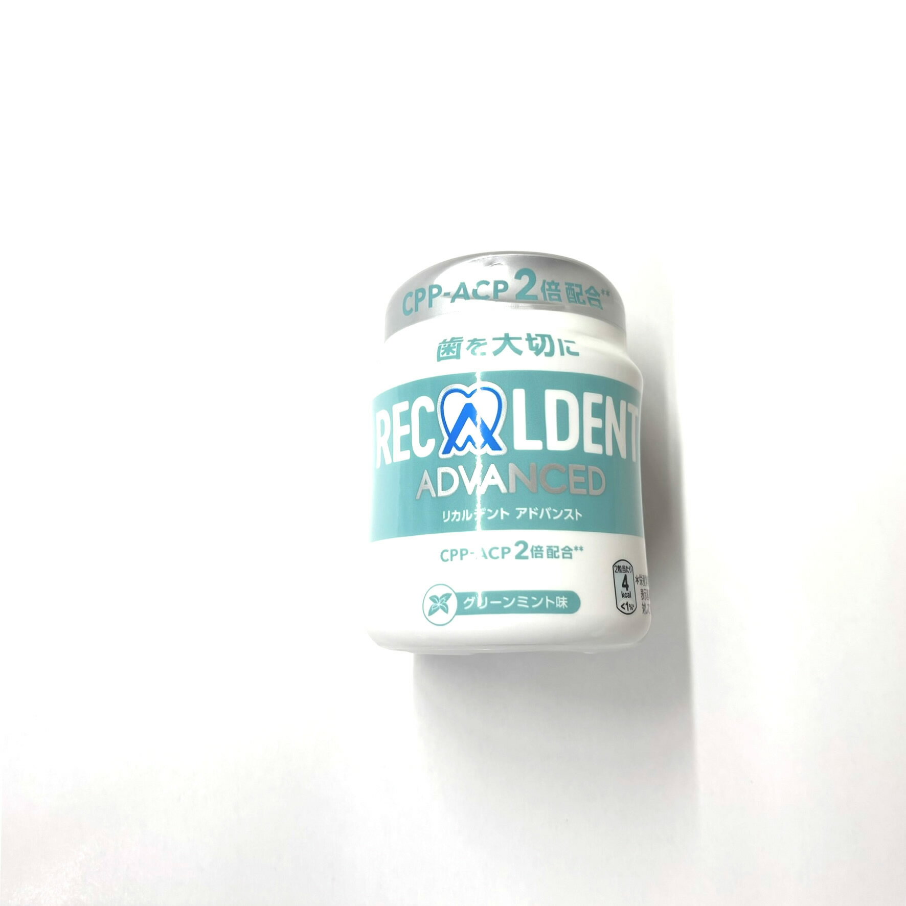 リカルデント 粒ガム ボトルタイプ 140g 歯科専売品 1個 #グリーンミント 【送料無料】 RECALDENT アド..